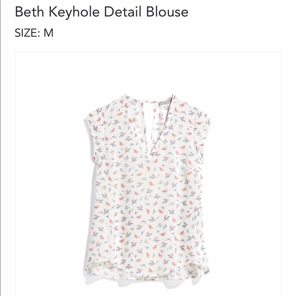 Daniel Rainn Beth Keyhole Detail Blouse Sz M